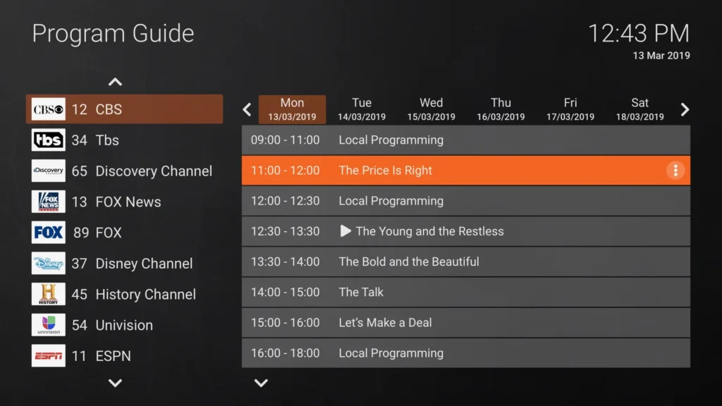 Installer EPG sur IPTV